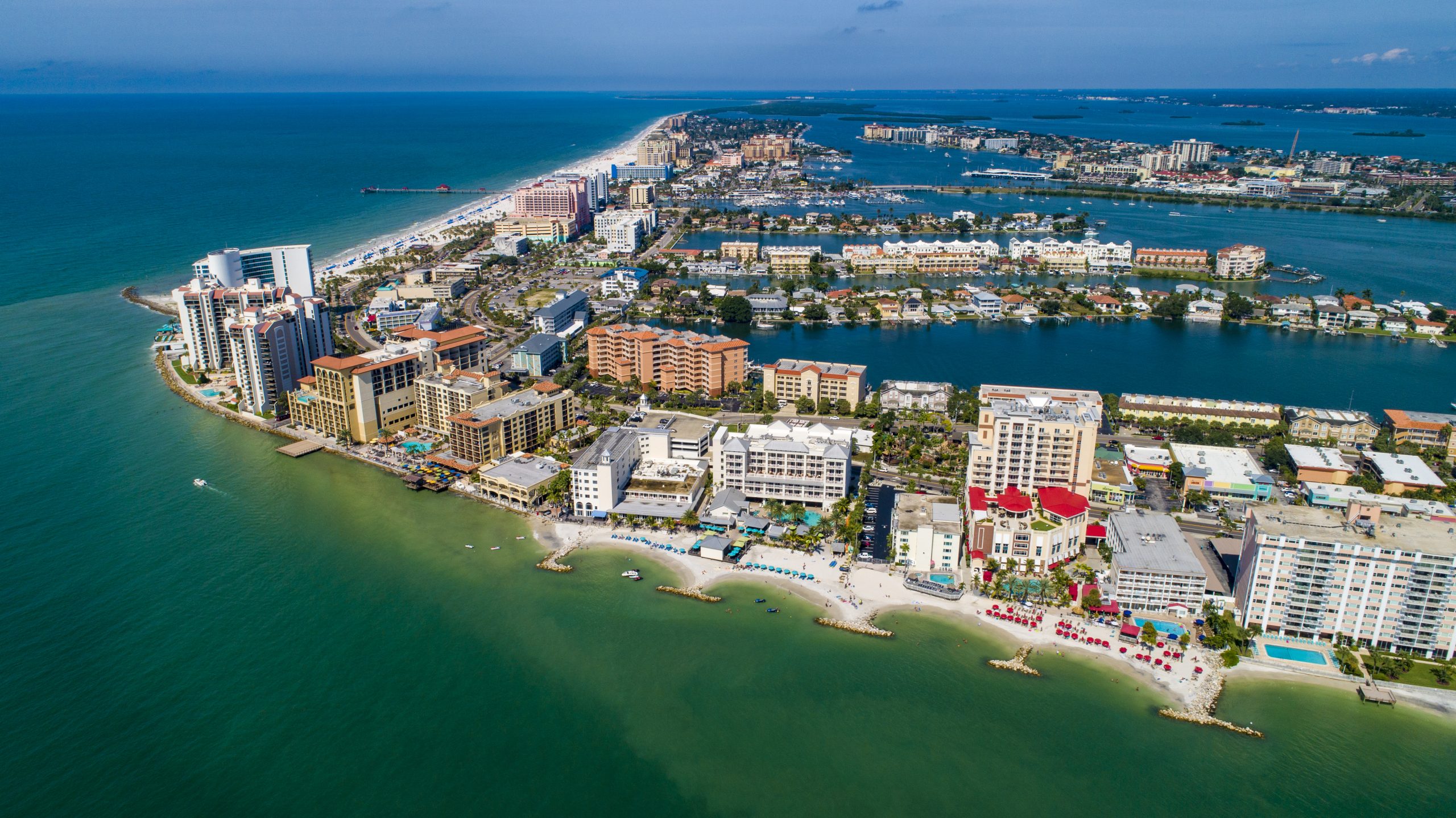 Clearwater Beach drone aerial photo by DroneEverything.net