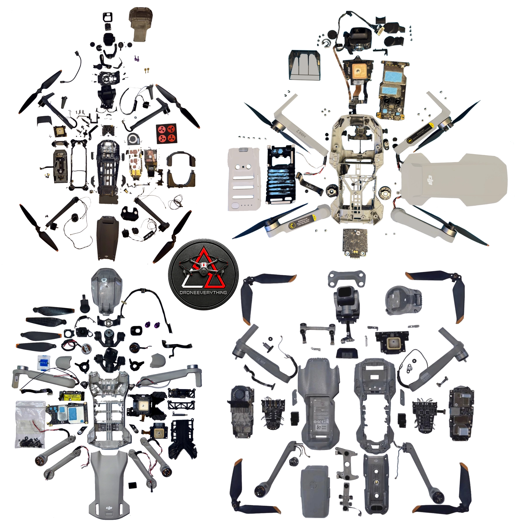 DJI drone parts inventory for Mini Air Mavic Avata and Phantom drones at DroneEverything.net