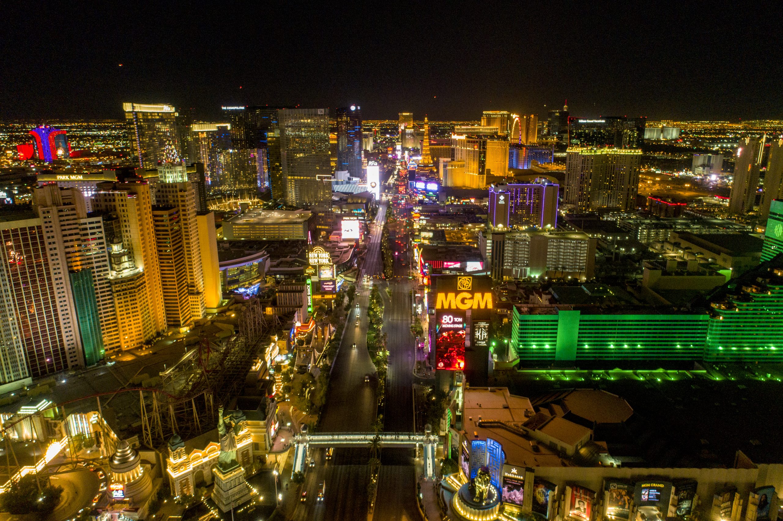 Las Vegas Strip drone photo by DroneEverything.net