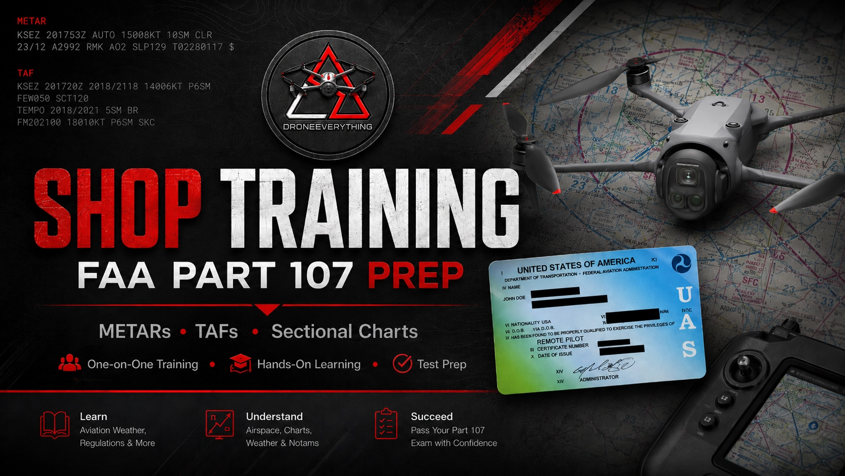 DroneEverything Shop drone training and FAA Part 107 prep
